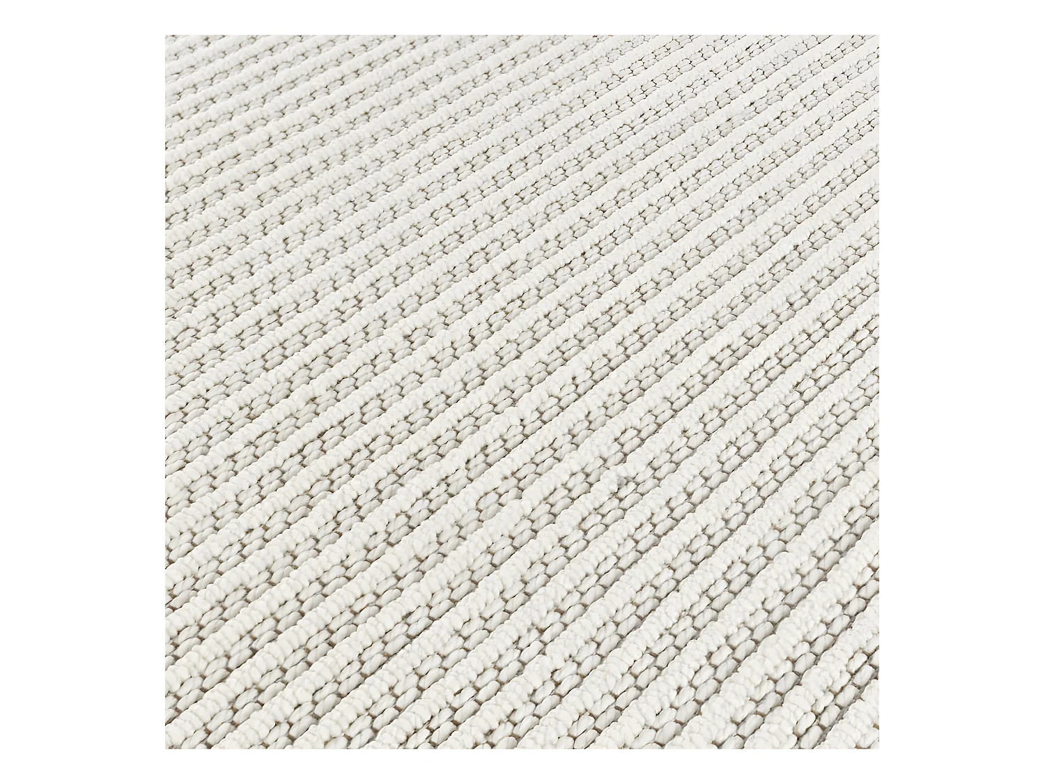 Tapis tissé effet laine crème EFES 60 140*200