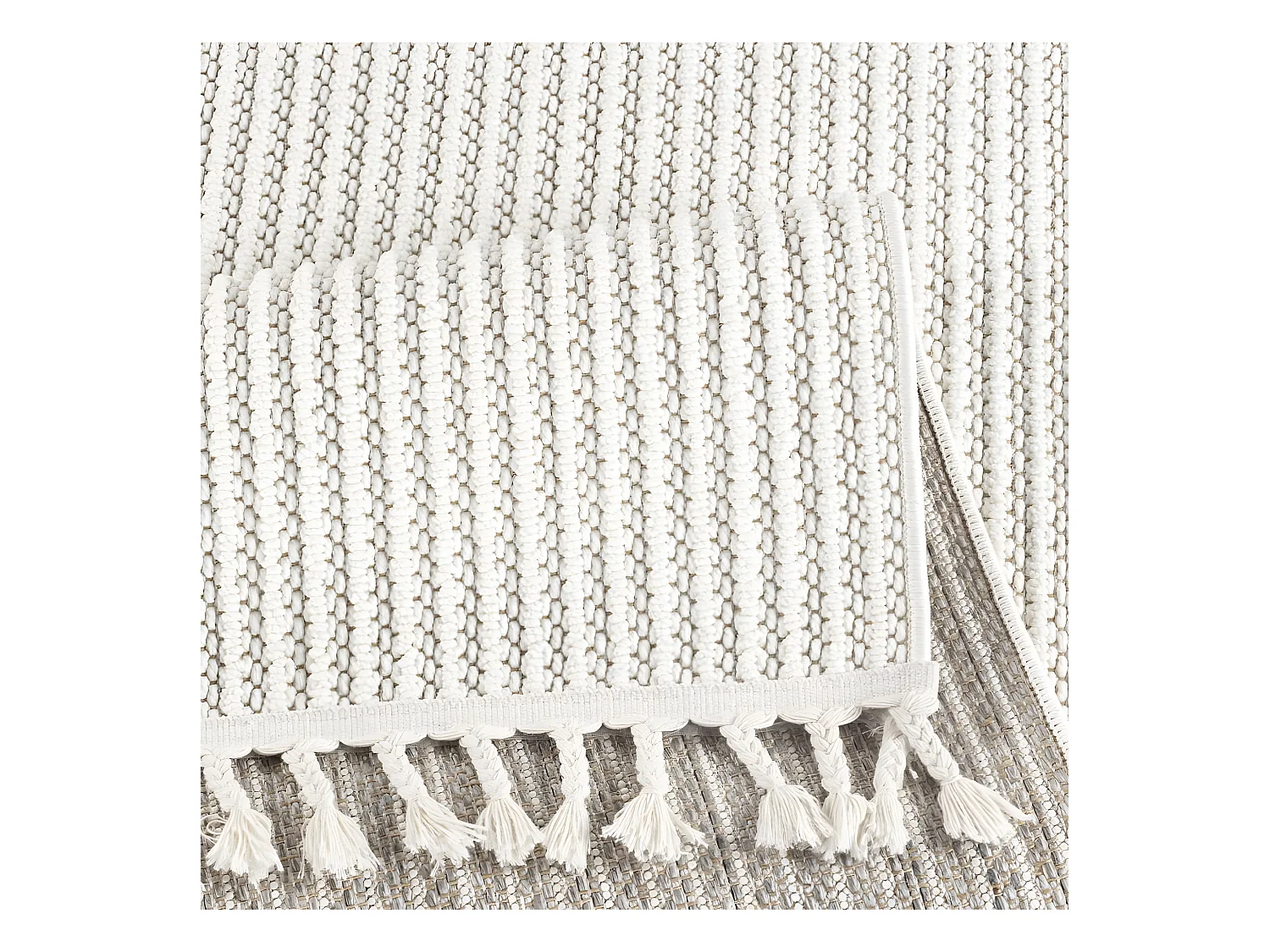 Tapis tissé effet laine crème EFES 60 140*200