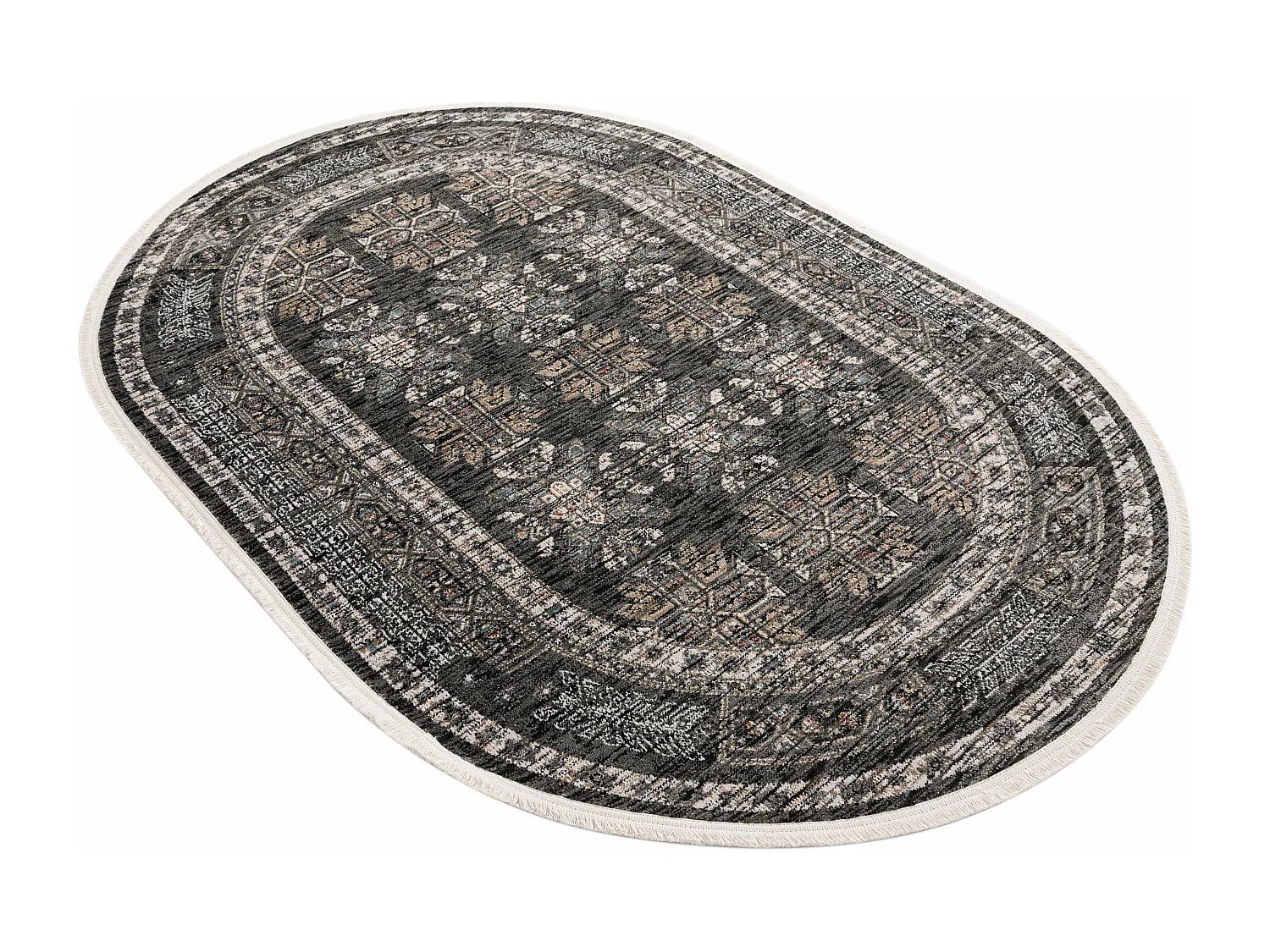 Tapis 125x185 Gris Zora Kropka