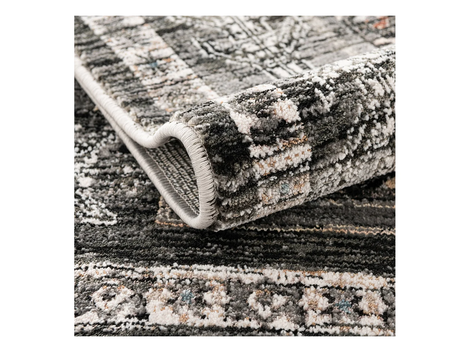 Tapis 125x185 Gris Zora Kropka