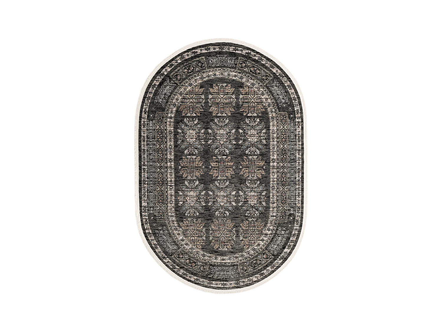 Tapis 125x185 Gris Zora Kropka