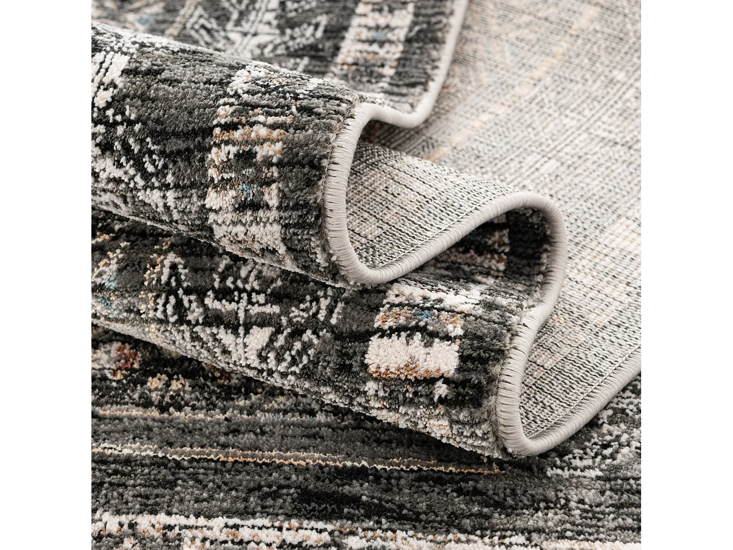 Tapis 155x245 Gris Zora Kropka