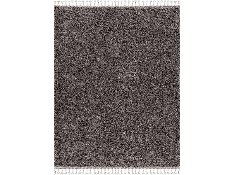 Tapis shaggy uni - SHAGGY PULPEUSE 100 Gris anthracite 200*290
