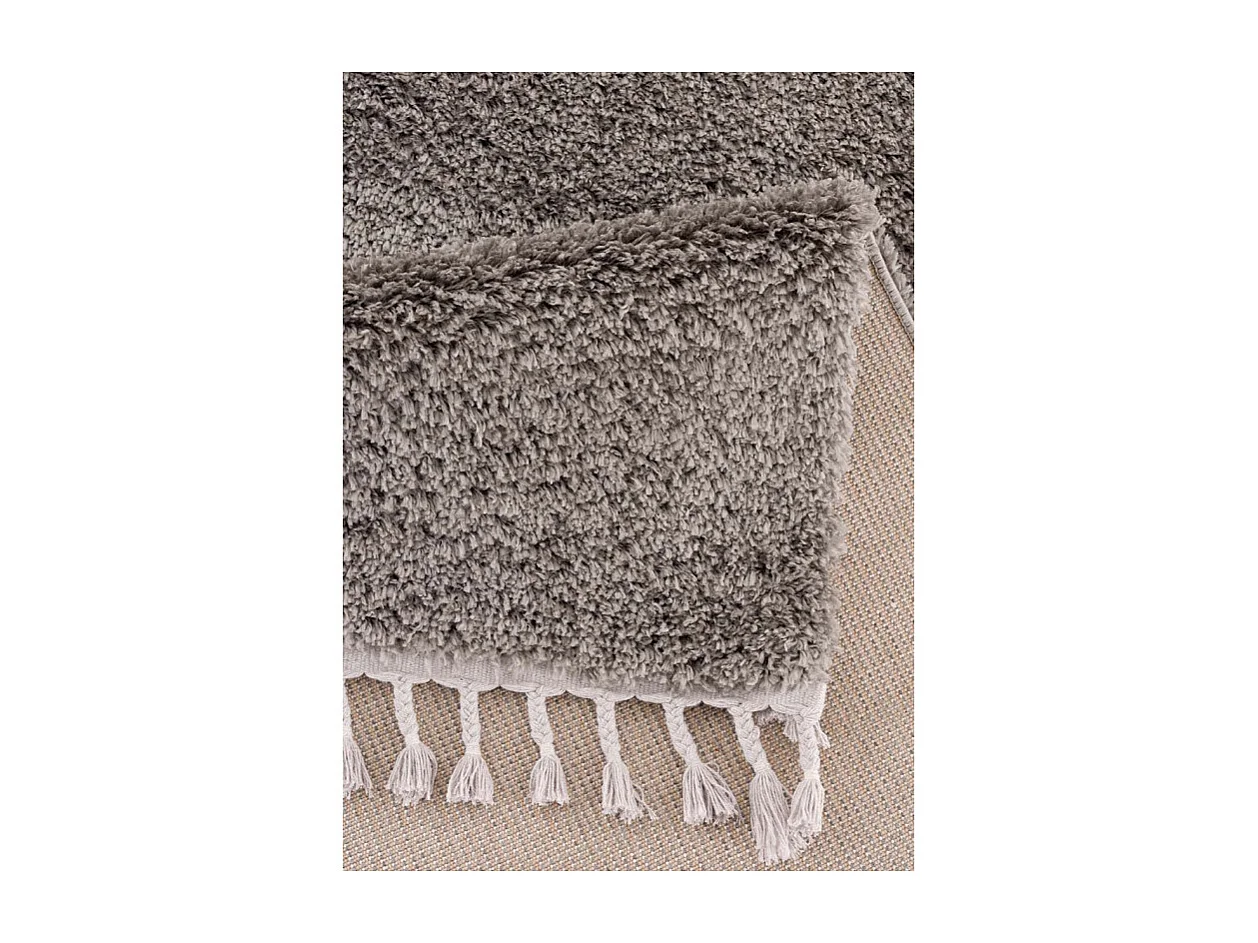 Tapis shaggy uni - SHAGGY PULPEUSE 100 Gris anthracite 200*290