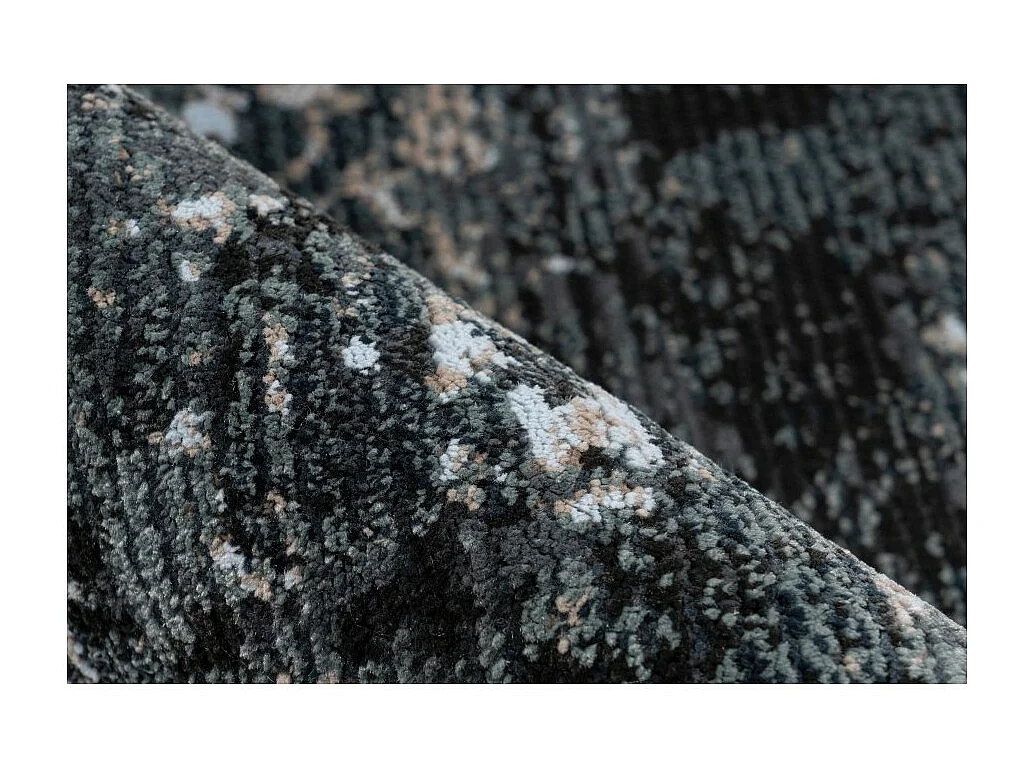 Tapis 290x200cm, design G508A coloris bleu pétrole - Confort et élégance pour votre intérieur