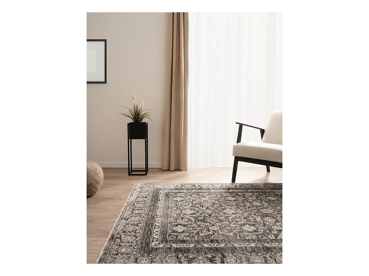 Tapis 185x275 Gris foncé Zora Orman
