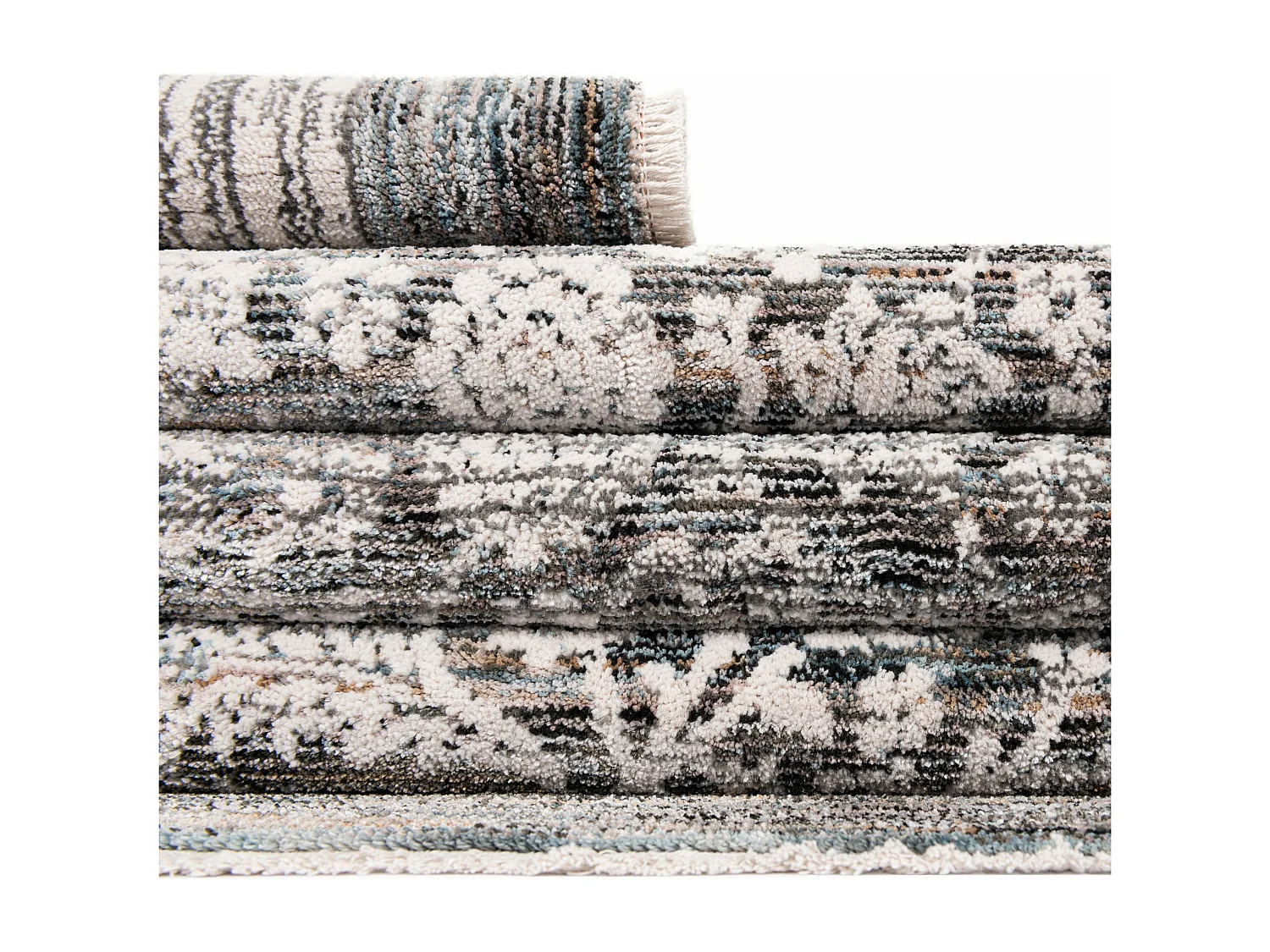 Tapis 125x185 Gris Zora Mosaic