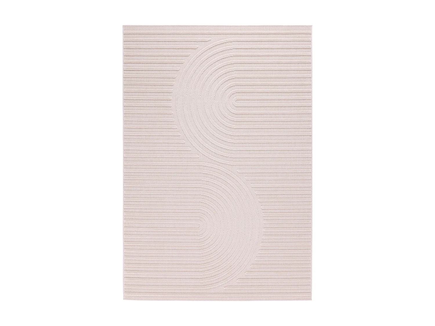 Tapis Santorini - symétrique - Blanc - 200x290 cm