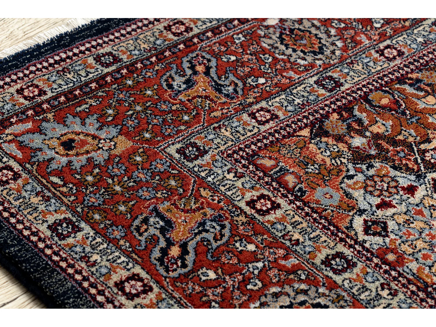 Tapijt KESHAN Ornament, frame oosters 7576/53511 terracotta 250x340 cm