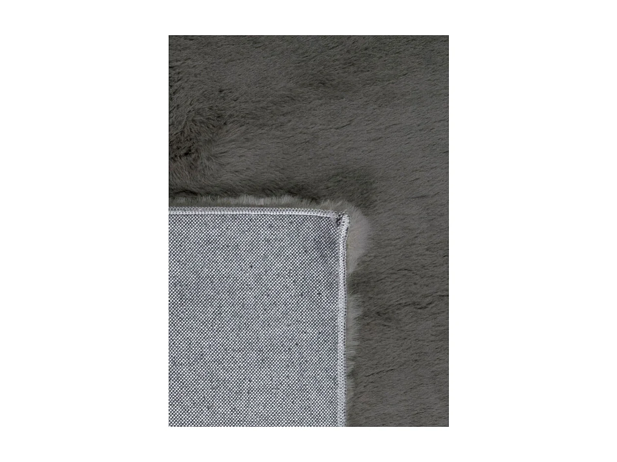 Tapis doux - LUMIA Gris anthracite 80*80