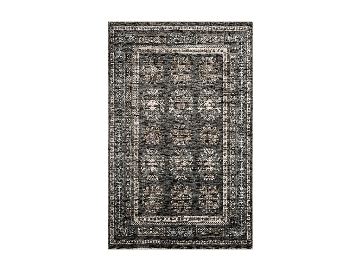 Tapijt 185 x 125 Grijs Zora Kropka