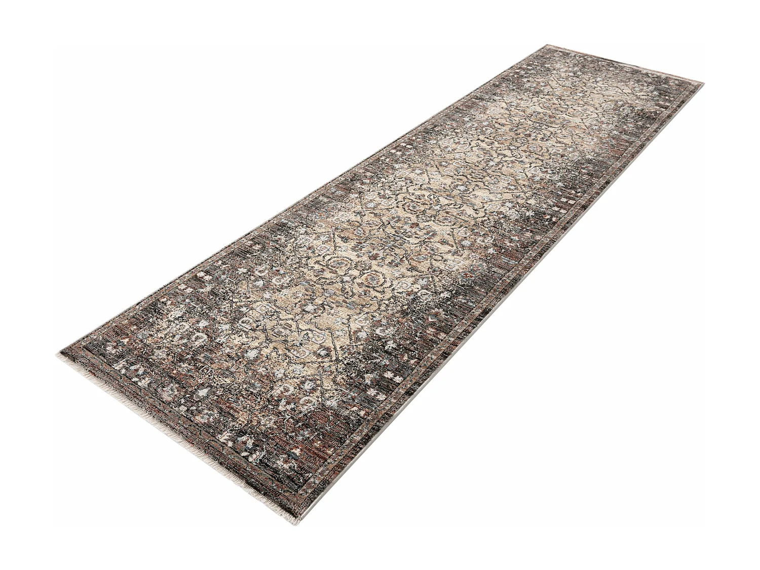 Tapis 80x300 Marron Zora Blege