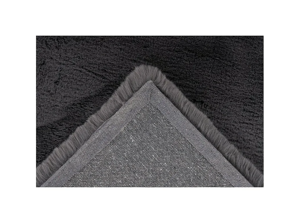 Alfombra 170x120cm, diseño E009Y color grafito - Confort y elegancia para su interior.