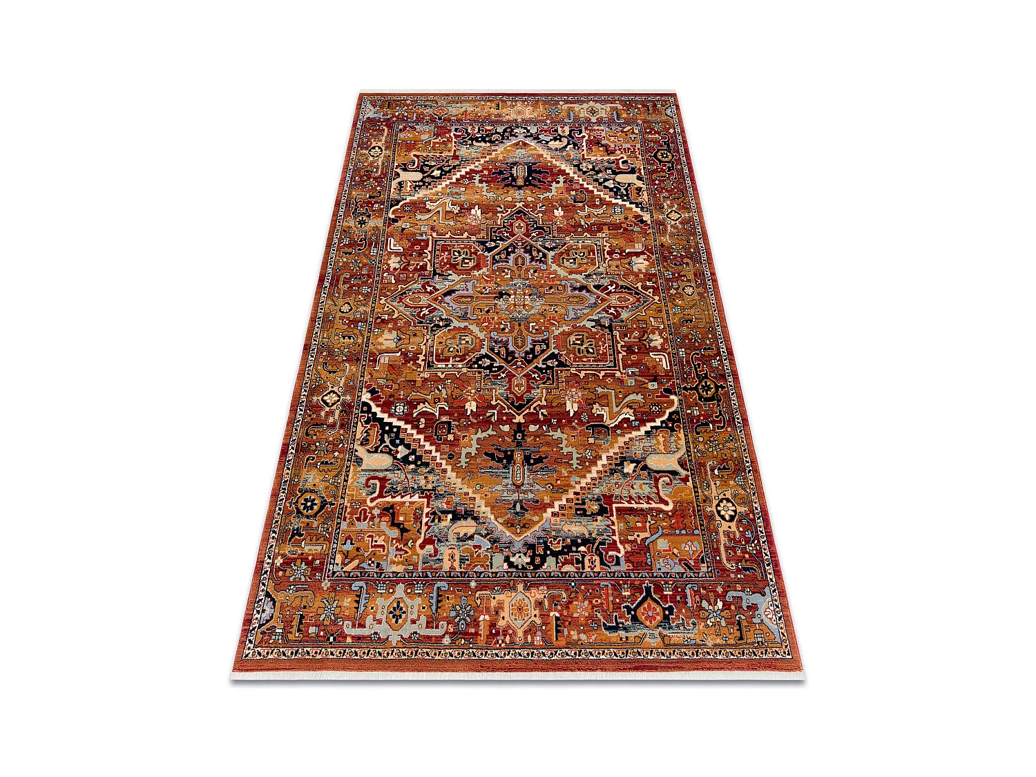 Tapis KESHAN franges, Ornement oriental 2886/53588 bordeaux  250x340 cm