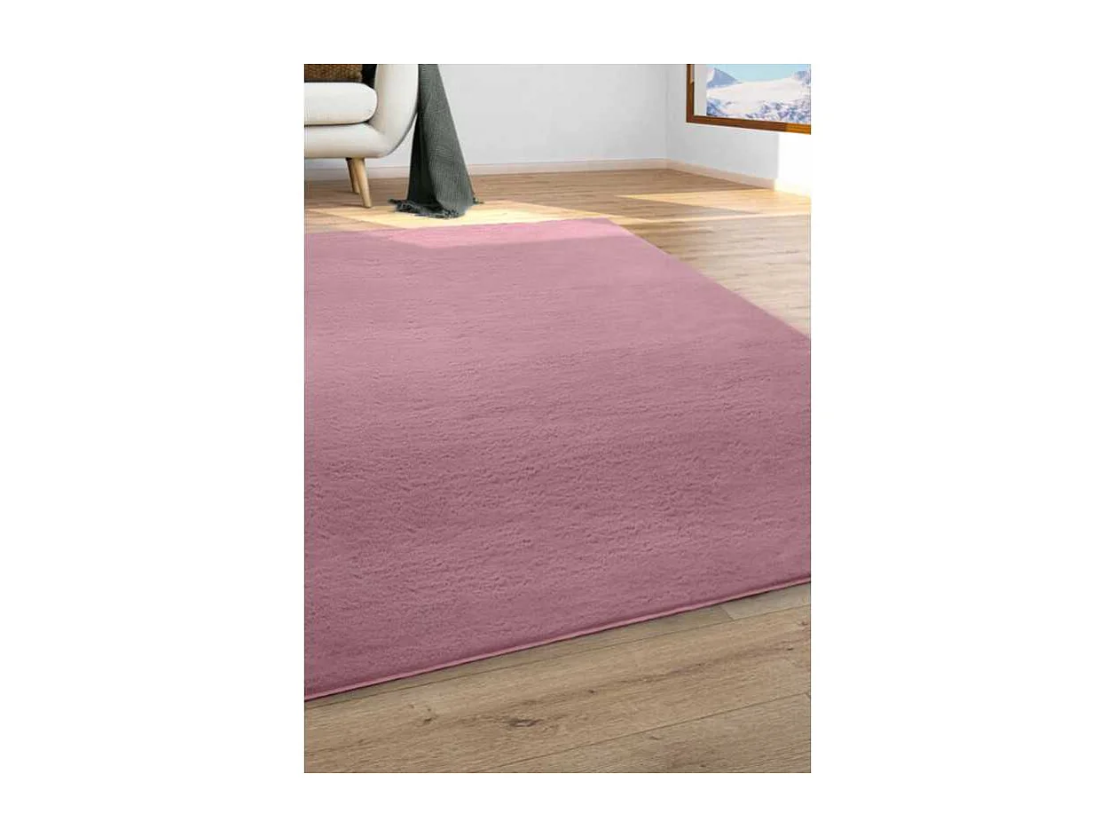 Tapis doux - LUMIA Rose 60*100