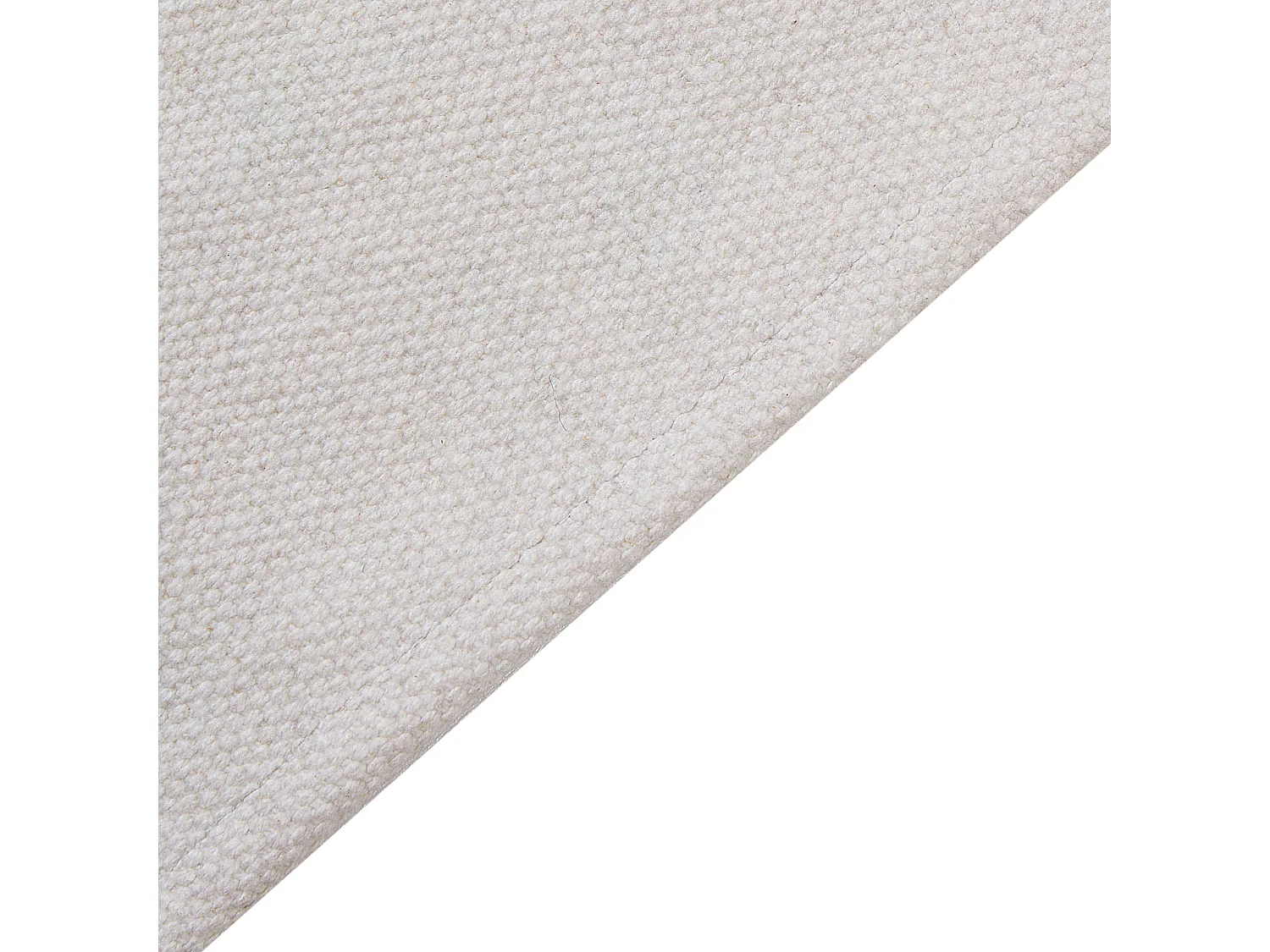 Vloerkleed katoen wit 140 x 200 cm ALPOUD