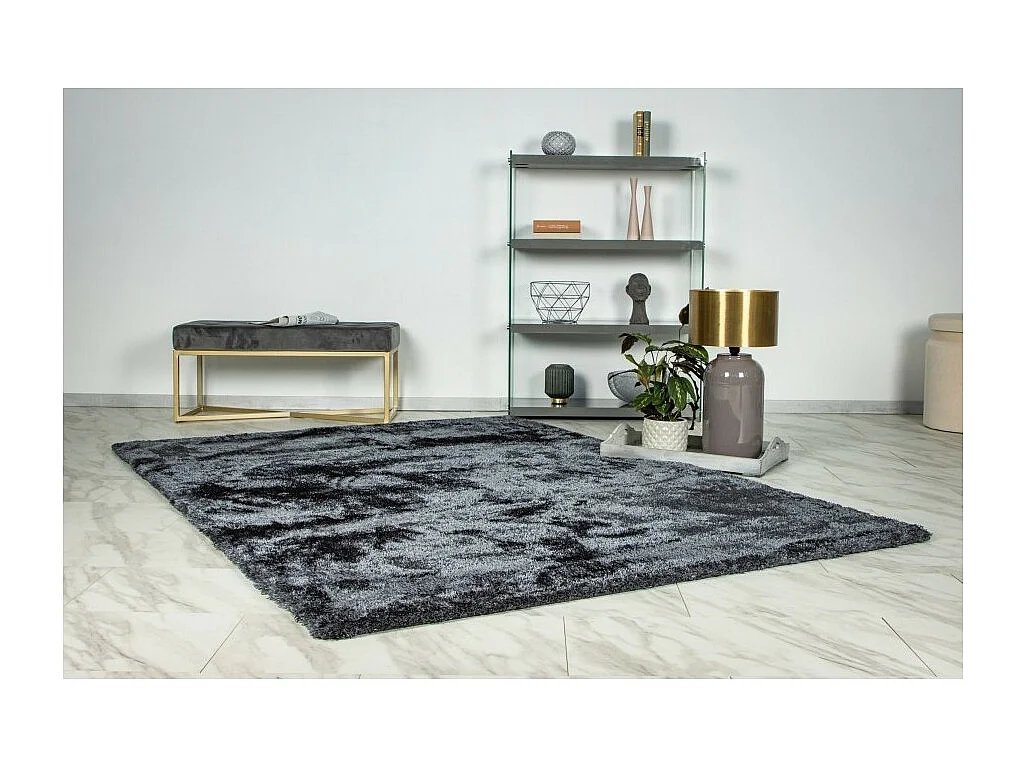 Tapijt 170x120cm, design G008R in grafietkleur - Comfort en elegantie voor uw interieur