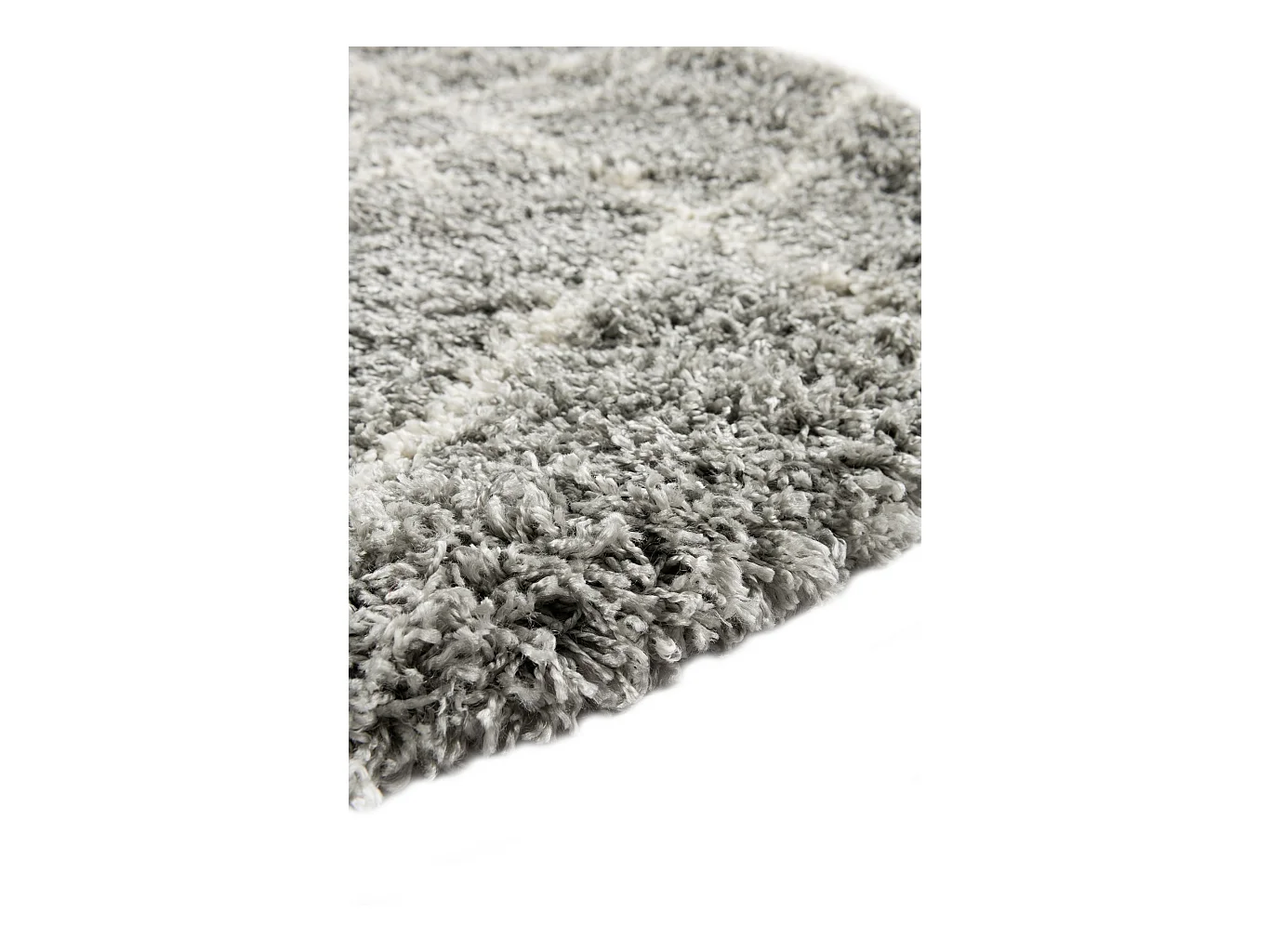 Hochflorteppich 100x100 Grau Lachen Fence