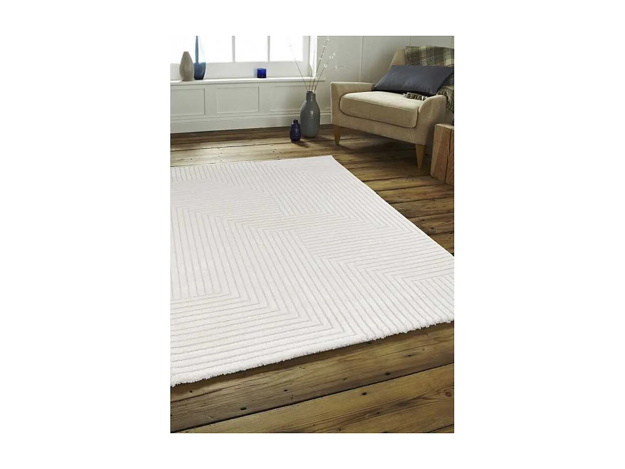Tapis géométrique crème MONACO 53 Crème 200*290