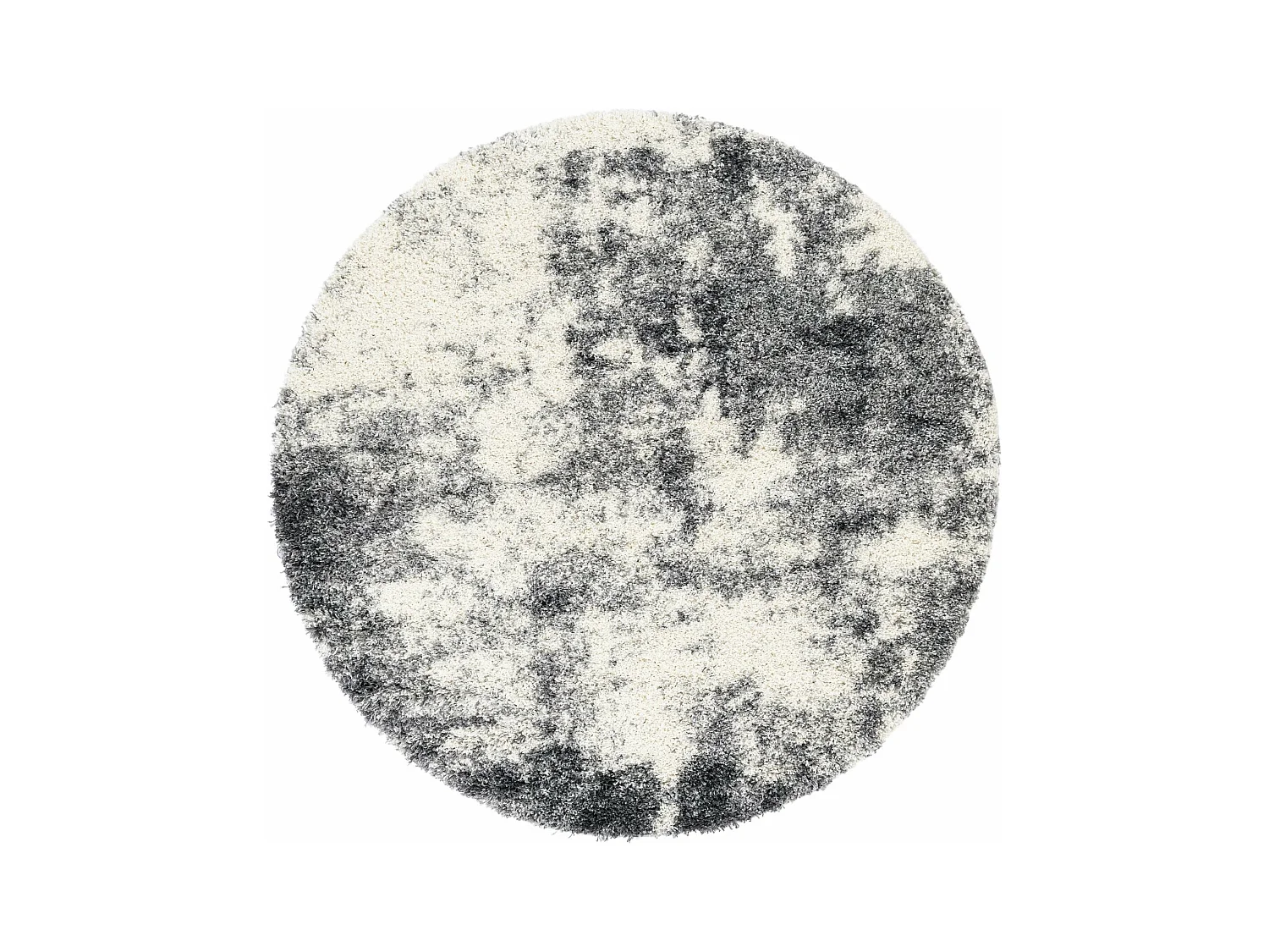 Hoogpolig tapijt 100 x 100 Donkergrijs Lachen Haze