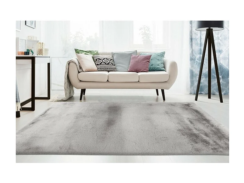 Tapijt 170x120cm, design E009Y in zilverkleur - Comfort en elegantie voor uw interieur