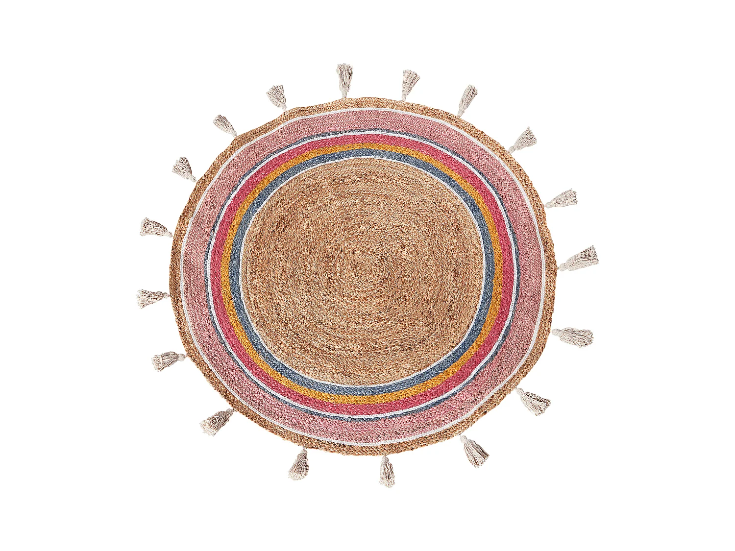 Tapis enfant ZANAVI Multicolore ø 120 cm Jute