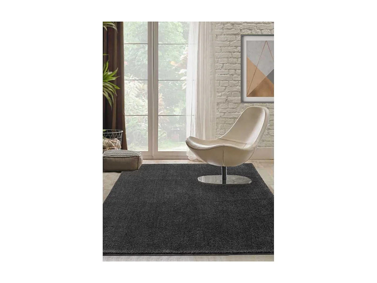 Tapis uni - MONTANA Gris anthracite 80*150