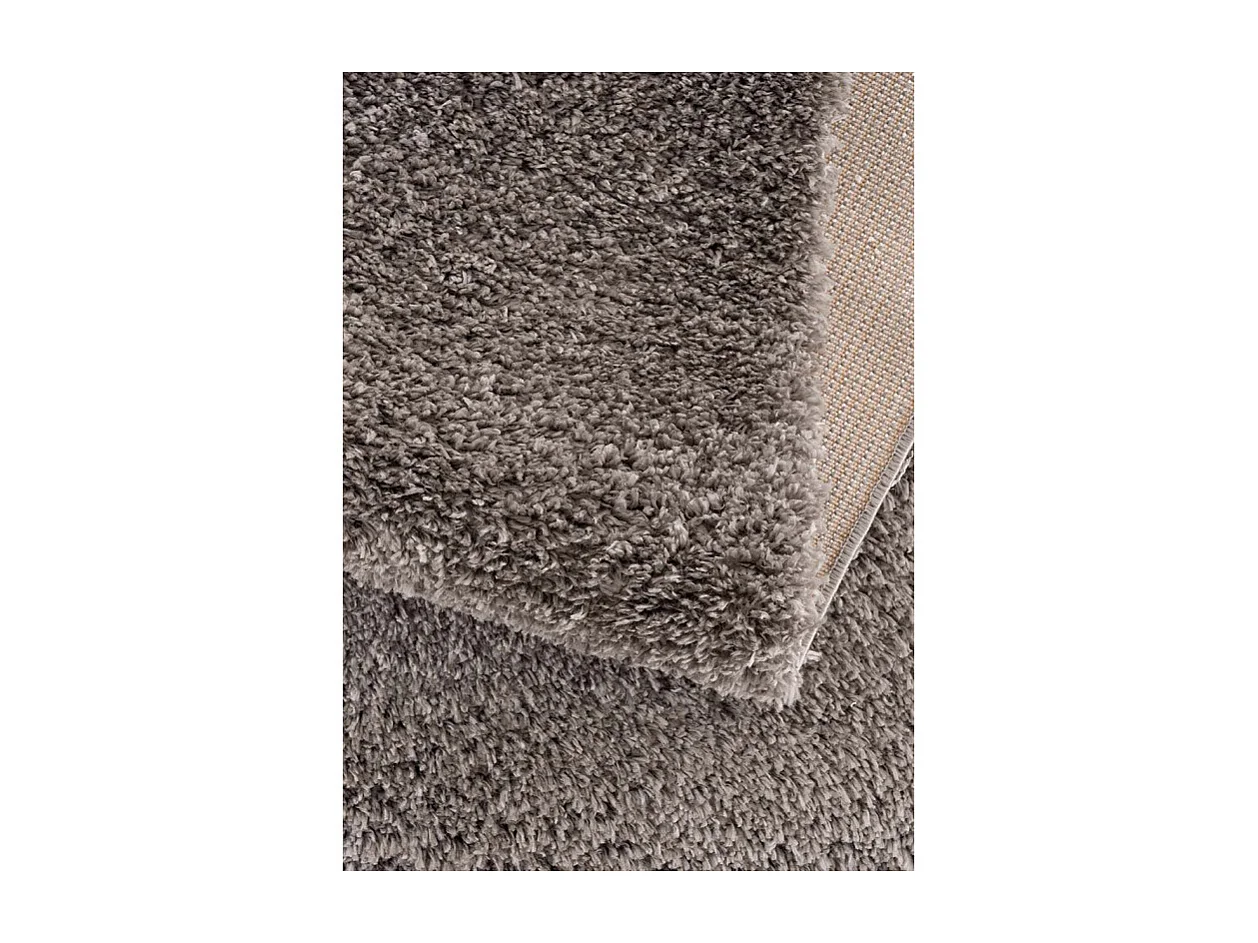 Tapis shaggy uni - SHAGGY PULPEUSE 100 Gris anthracite 140*200