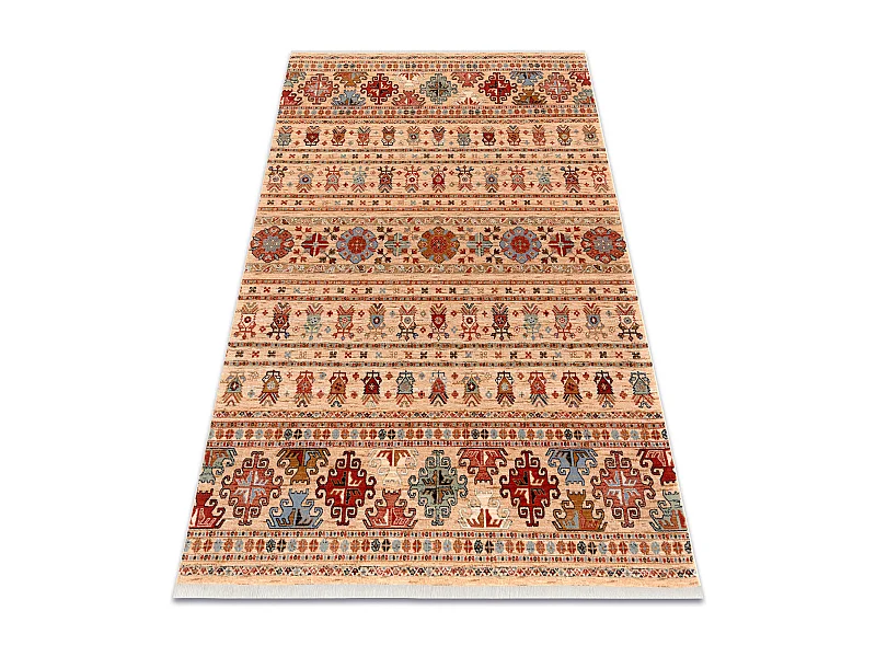 Tapis KESHAN franges, oriental 7684/53555 beige / terre cuite 250x340 cm