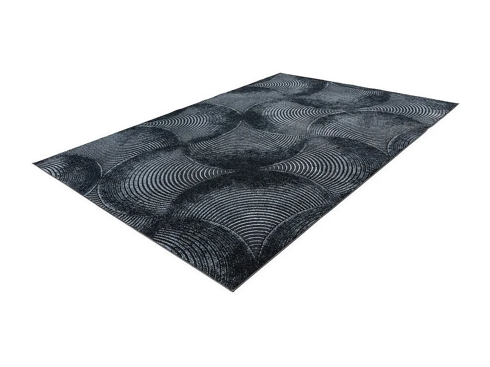 Tapis 290x200cm, design G208A coloris bleu pétrole - Confort et élégance pour votre intérieur