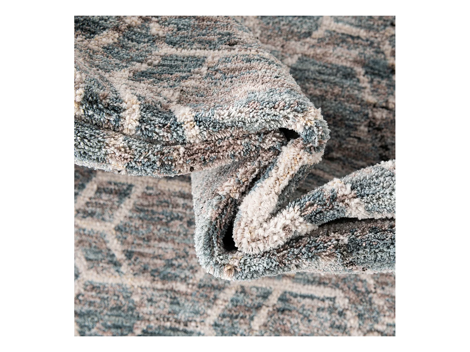 Teppich 100x200 Blau Zora Modern