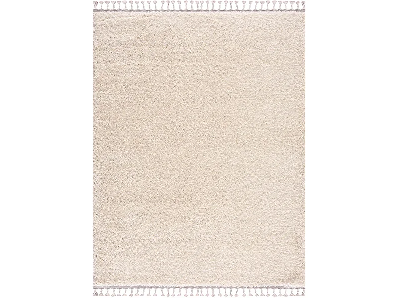 Tapis shaggy uni - SHAGGY PULPEUSE 100 Crème 120*170