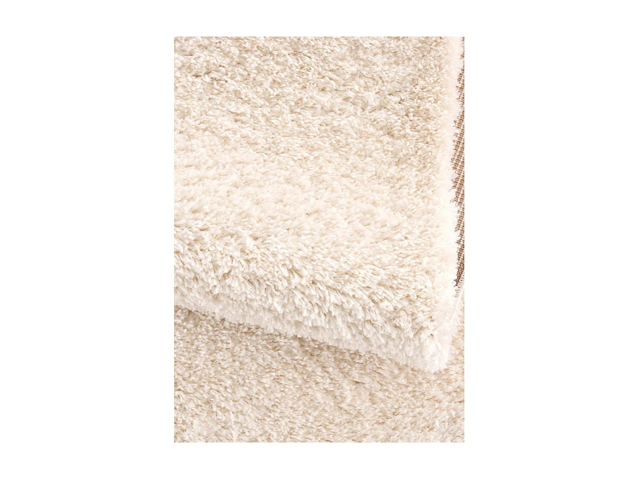 Tapis shaggy uni - SHAGGY PULPEUSE 100 Crème 120*170