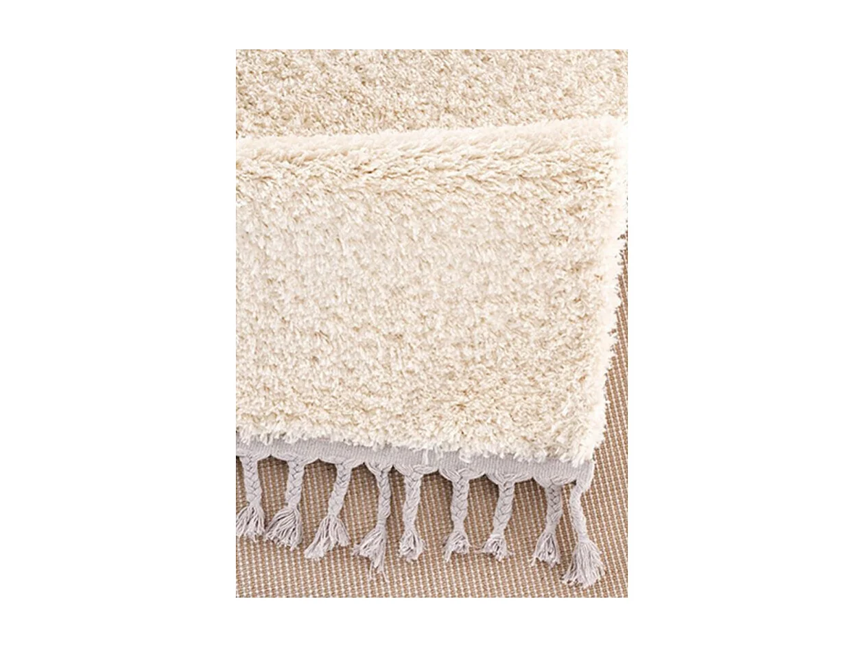 Tapis shaggy uni - SHAGGY PULPEUSE 100 Crème 120*170