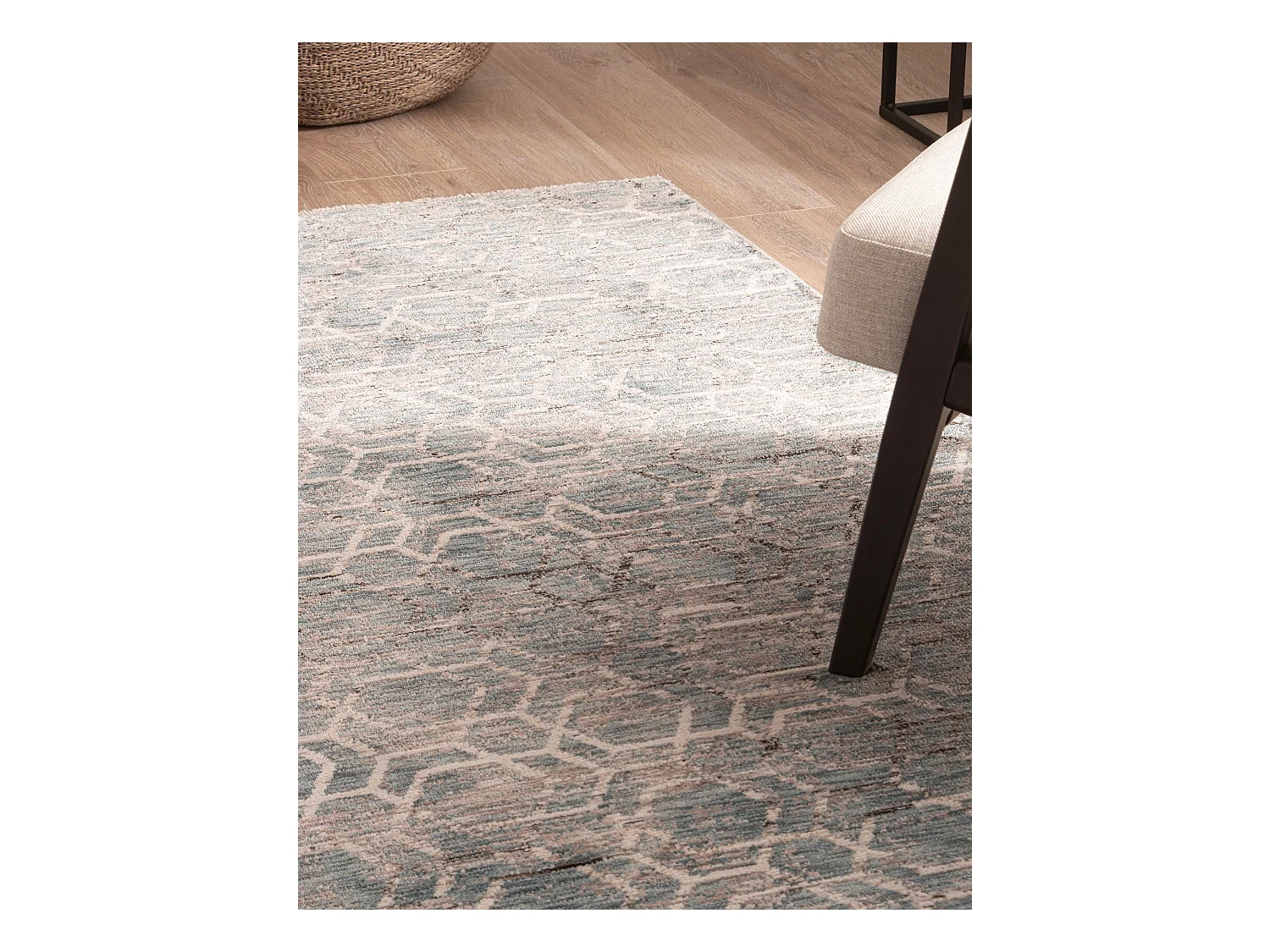 Tapis 125x185 Bleu Zora Modern