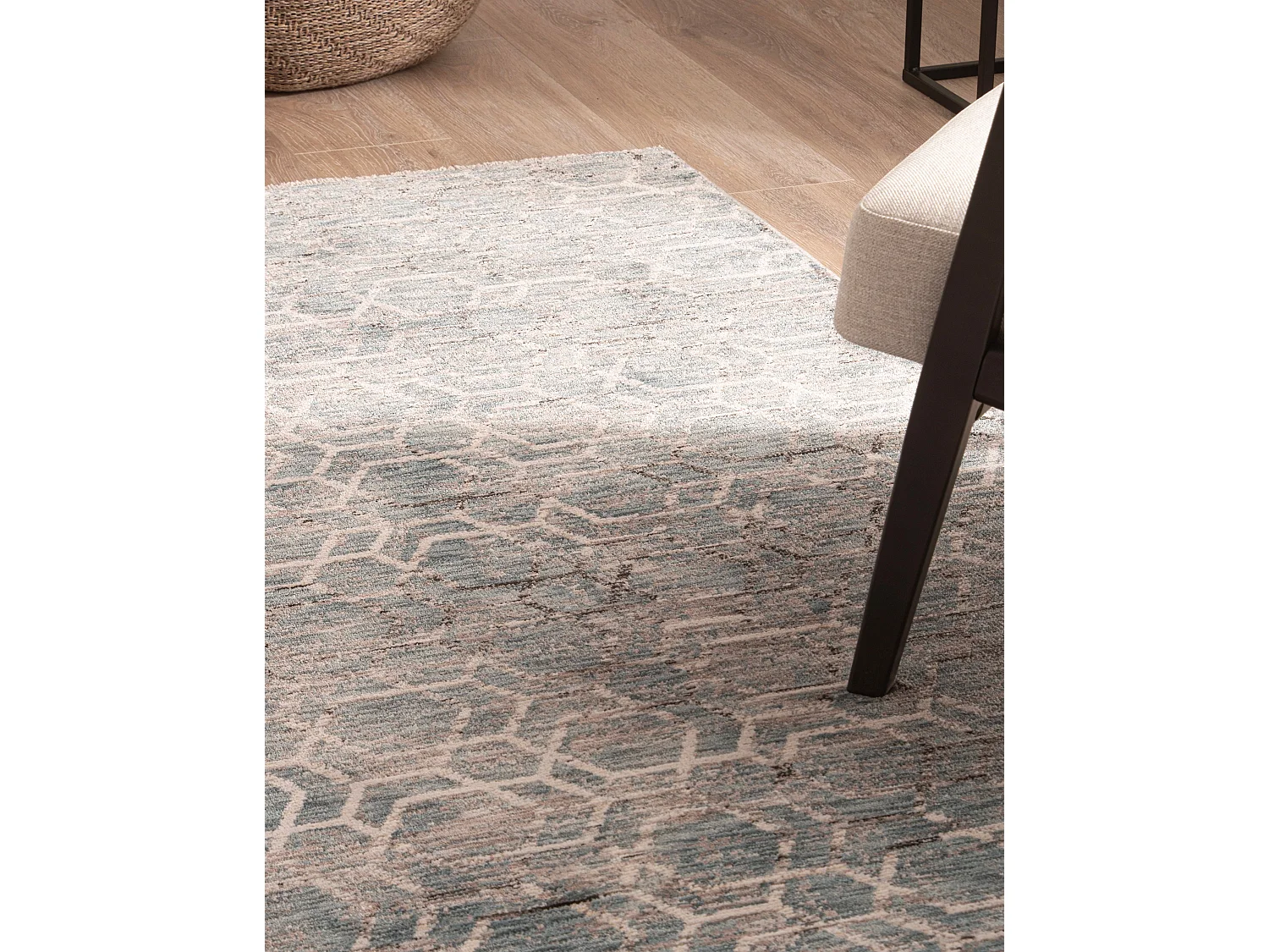 Tapis 125x185 Bleu Zora Modern