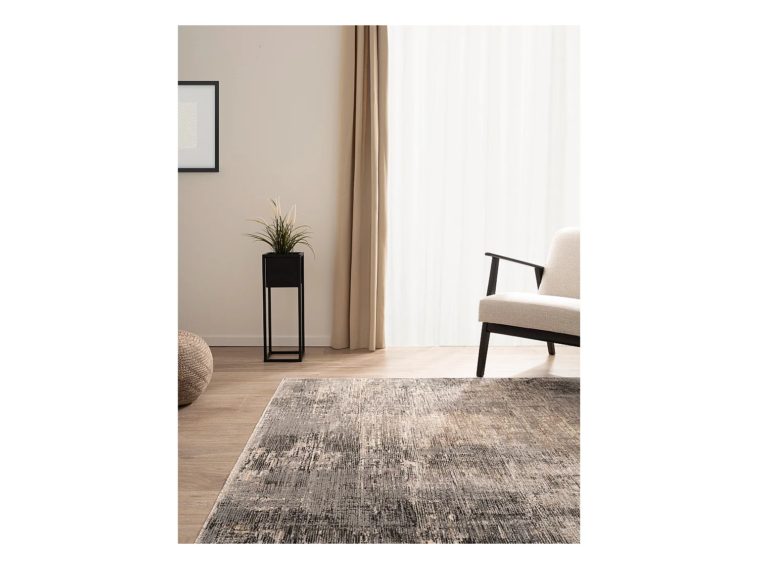 Teppich 245x305 Grau Zora Modern