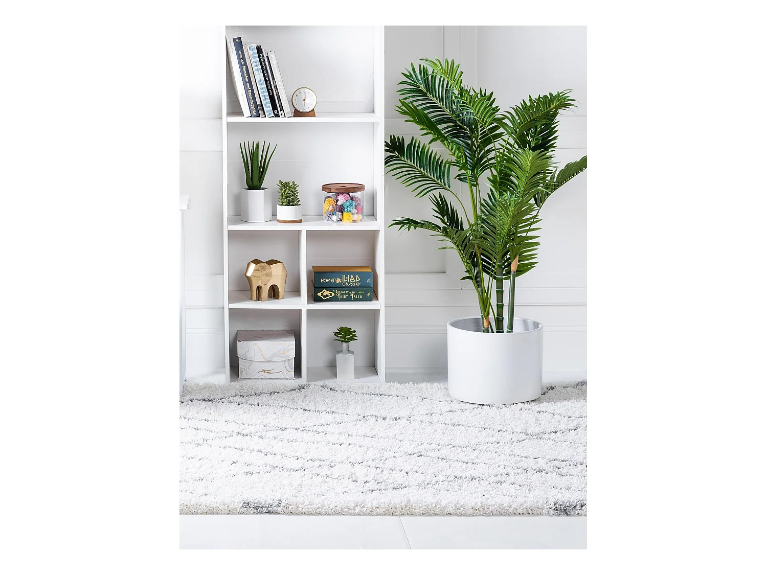 Tapis shaggy 100x160 Crème Lachen Fence