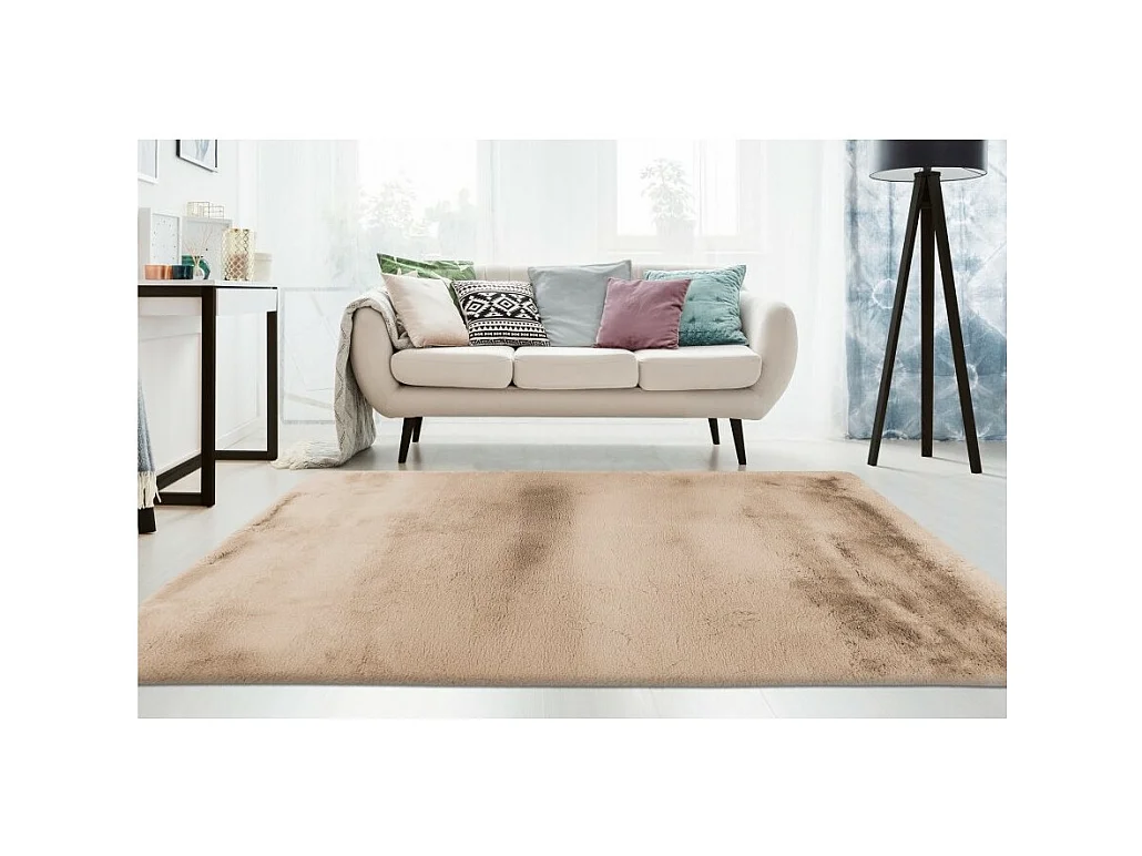 Tapete 170x120cm, design E009Y na cor bege - Conforto e elegância para o seu interior