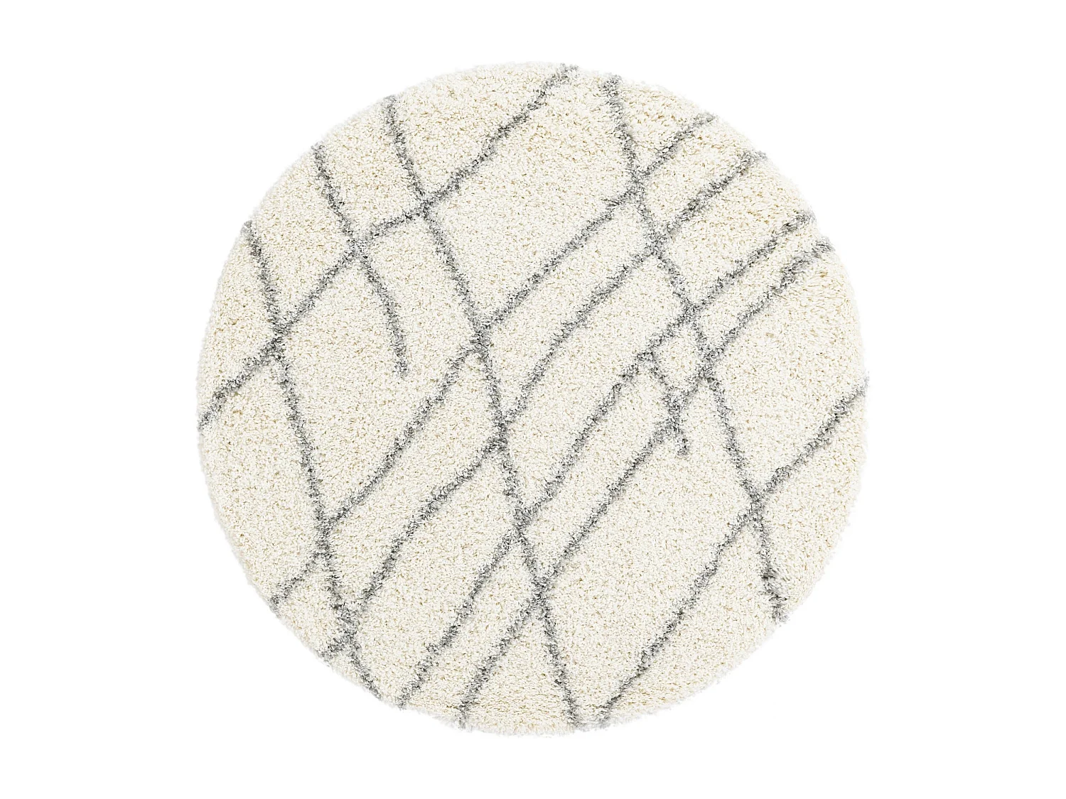 Tappeto Shaggy 100x100 Beige Lachen Fence