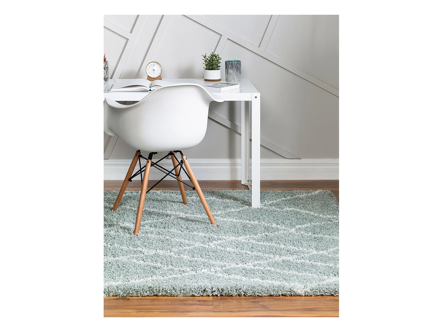 Tapis shaggy 100x160 Vert Lachen Fence