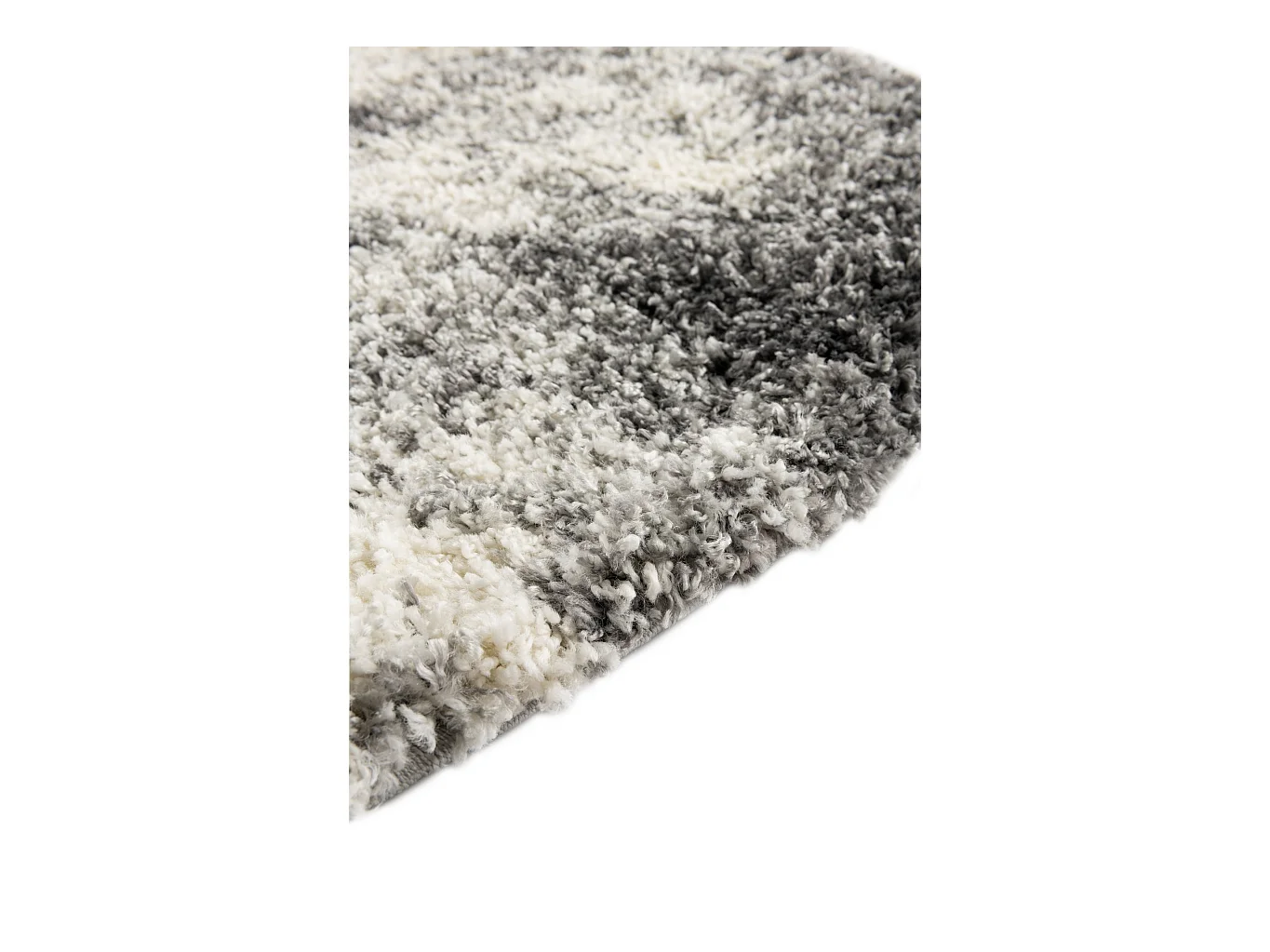 Hoogpolig tapijt 155 x 155 Donkergrijs Lachen Haze