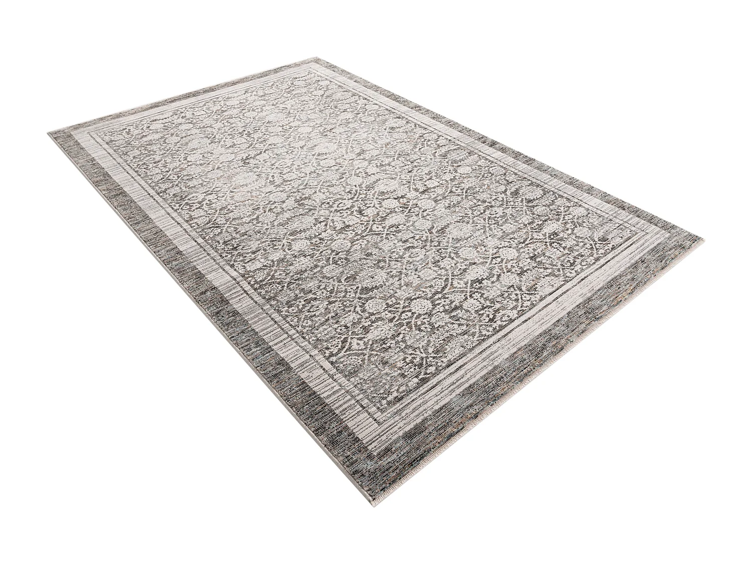 Tapis 100x200 Gris Zora Mosaic