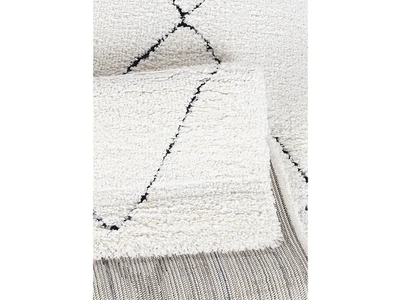 Tapis berbère shaggy - MARRAKECH 260 Noir 160*230