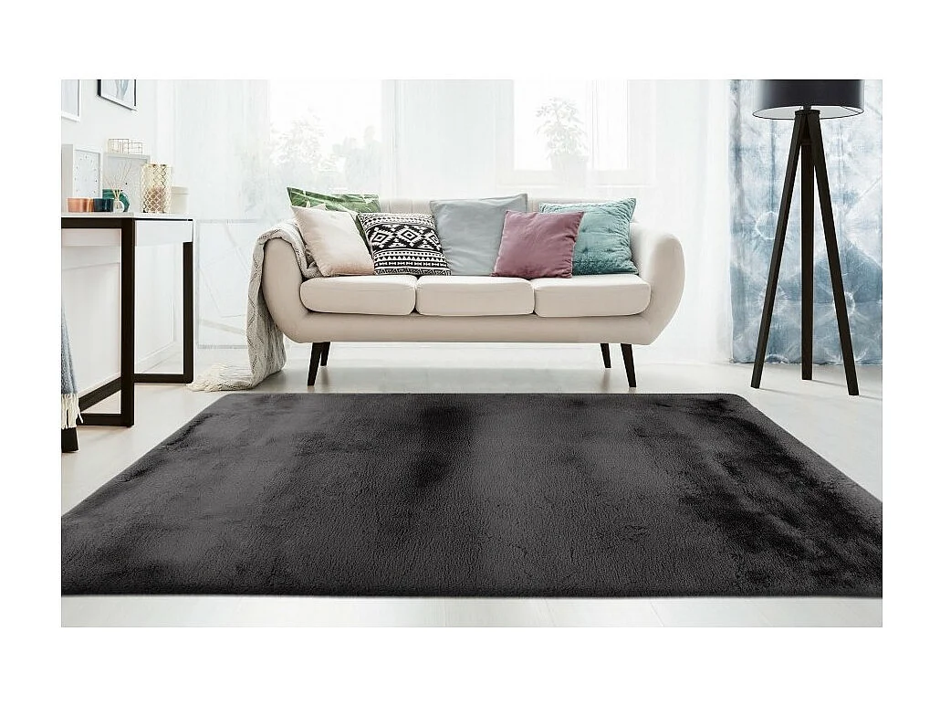 Teppich 230x160cm, Design E009Y Farbe Graphit - Komfort und Eleganz für Ihr Interieur