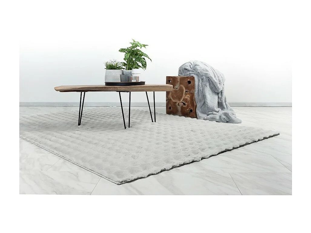 Tapijt 290x200cm, design H008Y zilverkleurig - Comfort en elegantie voor uw interieur