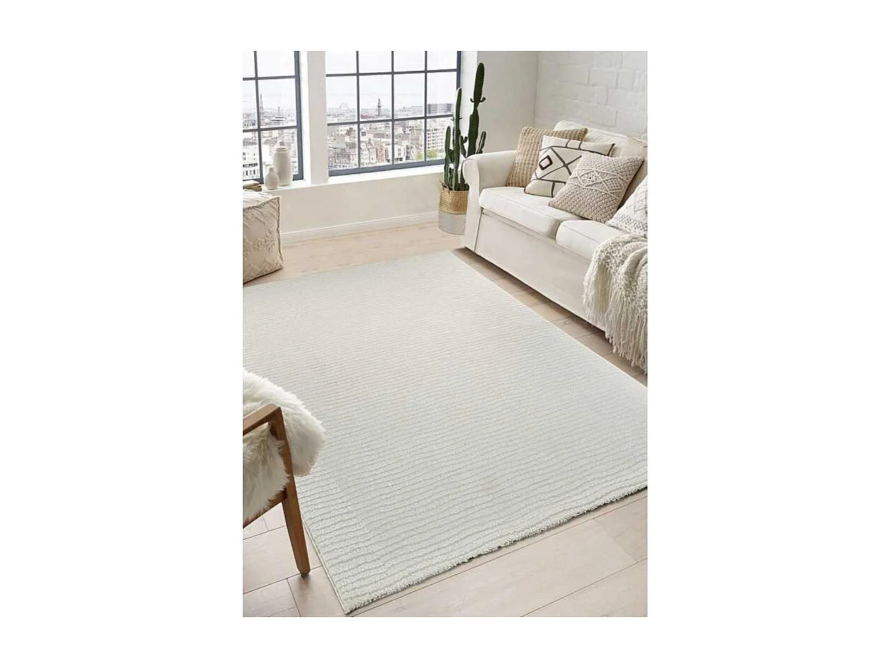 Tapis rayé crème LYON 22 Crème 240*330