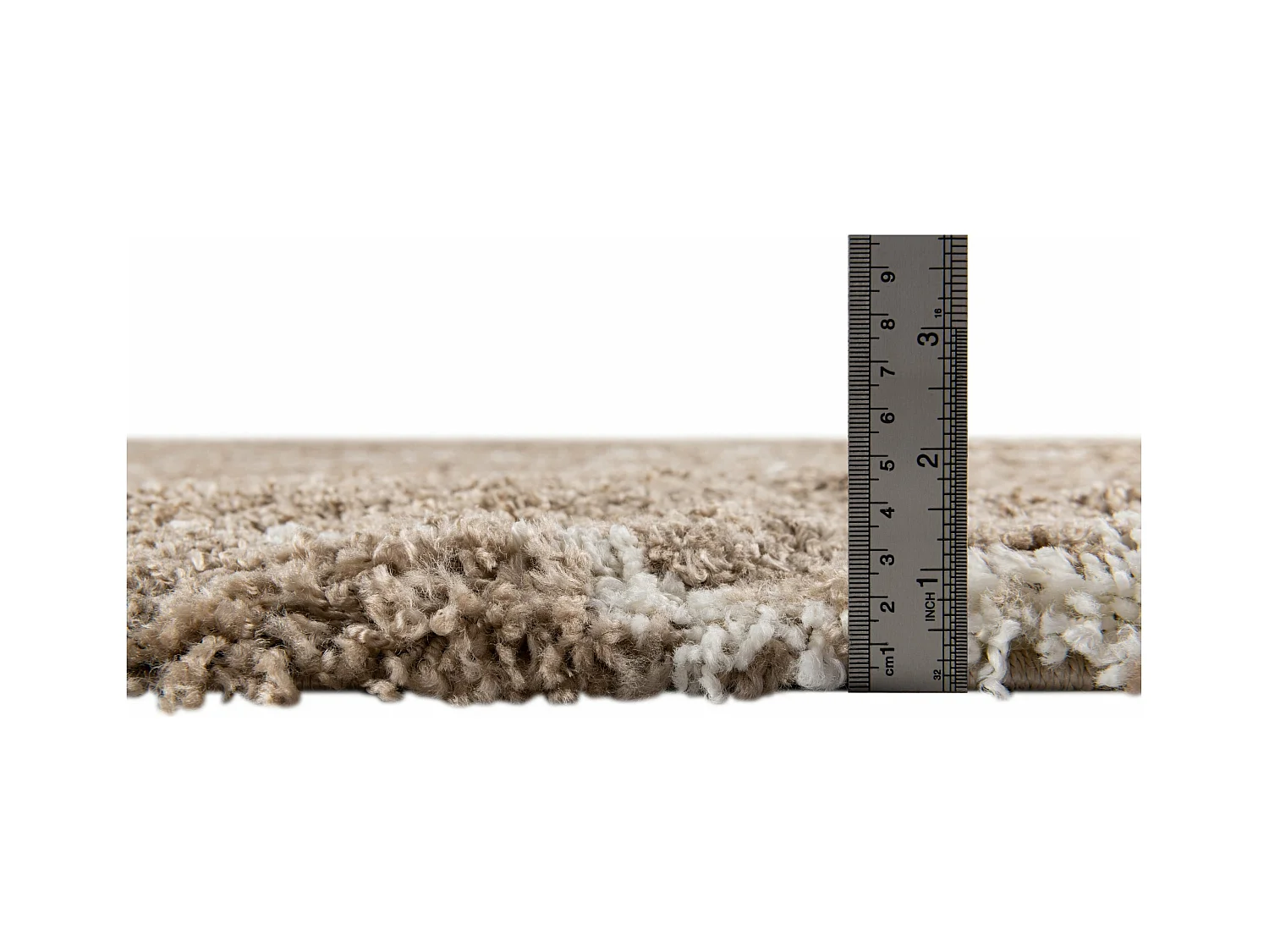 Tapis shaggy 125x125 Marron Lachen Fence