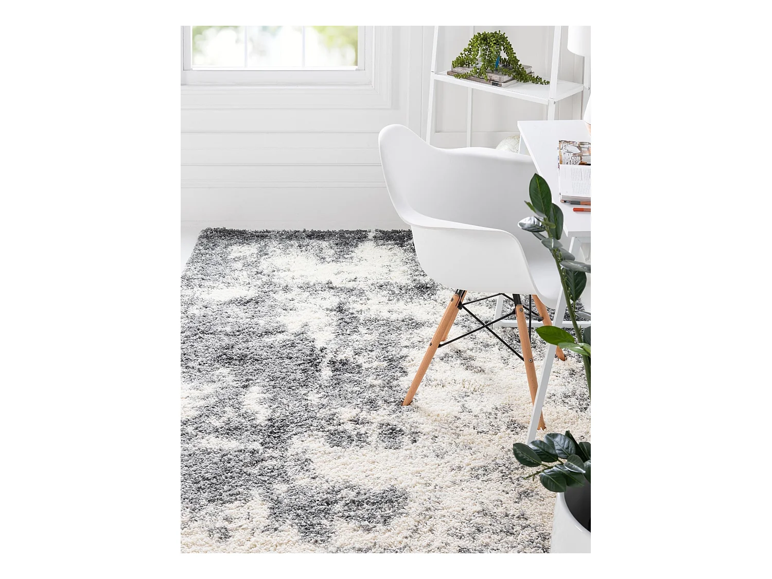 Tappeto Shaggy 300x395 Grigio scuro Lachen Haze