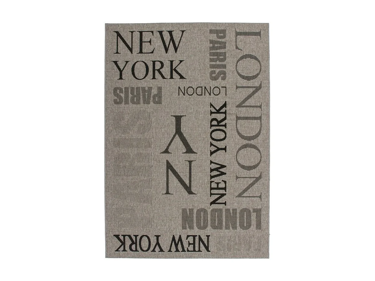 Tapis 290x200cm, design F115A coloris argent - Confort et élégance pour votre intérieur